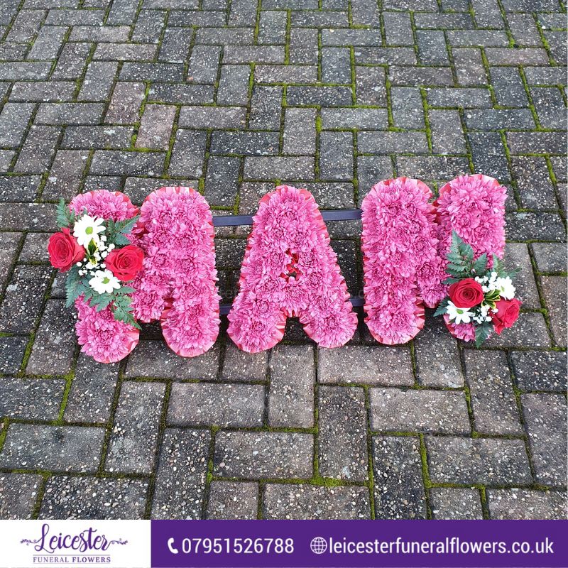 Jason's funeral flowers, Braunstone, Leicester